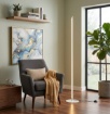 Immagine di Piantana Bianca Slim Led 180 cm Ebony 3000k Dimmerabile Gea