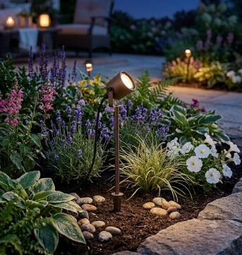 Immagine di Faretto da Giardino IP65 Orientabile con Picchetto Lungo Gea Led GU10