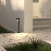 Immagine di Paletto Giardino con Faretto Orientabile Antracite 50 cm IP65 Oslo Top Light