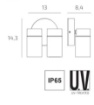 Immagine di Applique Esterna Oslo Due Luci Orientabili GU10 Top Light IP65