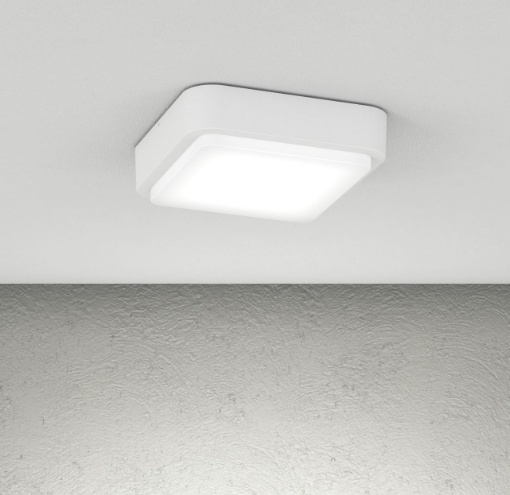 Immagine di Plafoniera Esterna Quadrata Gx53 Irvine 28 cm Top Light IP54