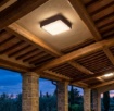 Immagine di Plafoniera Squadrata da Esterno Irvine 37cm Gx53 Top Light IP54
