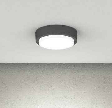 Immagine di Lampada Soffitto Esterno Baku 28cm Led Gx53 Top Light IP54
