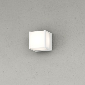 Immagine di Applique Cubo per Esterni Dubai Bianco Led Gx53 Top Light IP54