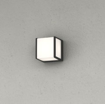 Immagine di Applique Moderna da Esterno Grigio IP54 Cubo Led Gx53 Dubai Top Light