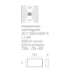 Immagine di Applique Slim Facciata Esterna Lima Bi Emissione Led 10w CCT IP54 Top Light