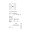 Immagine di Applique Squadrata Esterno Biemissione Led 10w CCT IP65 Top Light Madrid