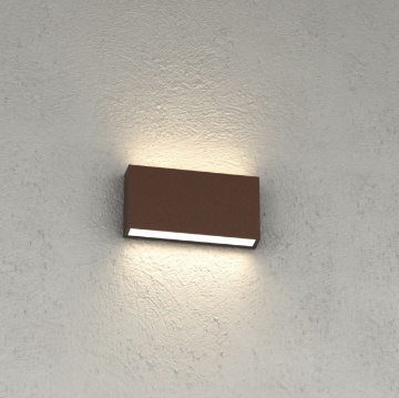 Immagine di Applique Squadrata Esterno Biemissione Led 10w CCT IP65 Top Light Madrid