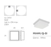 Immagine di Plafoniera Esterna Bianca Quadrata gx53 Miami Top Light IP54