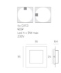 Immagine di Plafoniera Esterna Quadrata Luminosa GX53 Miami Plus Top Light IP54