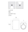 Immagine di Applique Da Esterno Compatta Mono Emissione GU10 Top Light Lione IP65