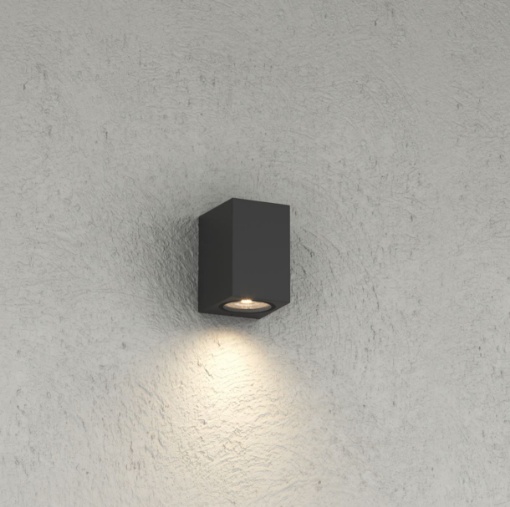 Immagine di Applique Squadrata Esterni IP65 Monoemissione GU10 Top Light Atene