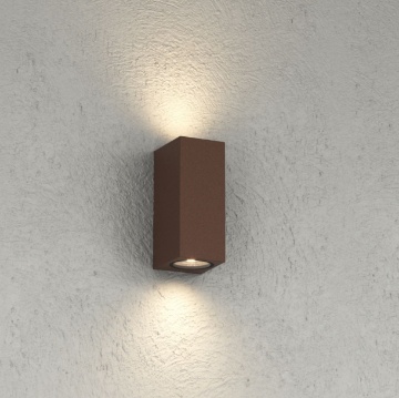 Immagine di Applique Parallelepipedo da Esterno IP65 2 Luci Up Down Atene Top Light