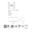 Immagine di Applique Curva da Esterno Nero Anti Corrosione Top Light Alassio IP66