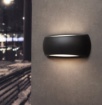 Immagine di Applique Curva da Esterno Nero Anti Corrosione Top Light Alassio IP66