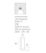 Immagine di Lampioncino Quadrato da Esterno Monaco 60cm Led 3000k Top Light IP54
