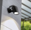 Immagine di Faretto da Terra Parete Esterna Orientabile Nero IP66 Roma Top Light GU10 CCT Inclusa