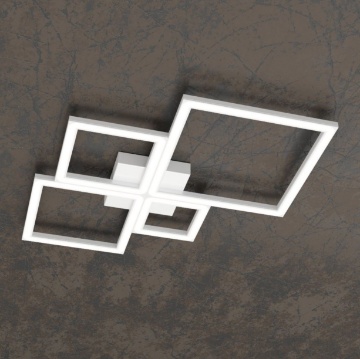 Immagine di Plafoniera Four Squares Led 71w CCT 3000K 4000K Top Light