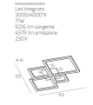 Immagine di Plafoniera Four Squares Led 71w CCT 3000K 4000K Top Light
