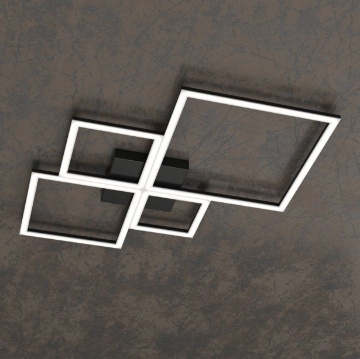 Immagine di Plafoniera Top Light Four Squares Cornici Led 90w CCT 3000K 4000K