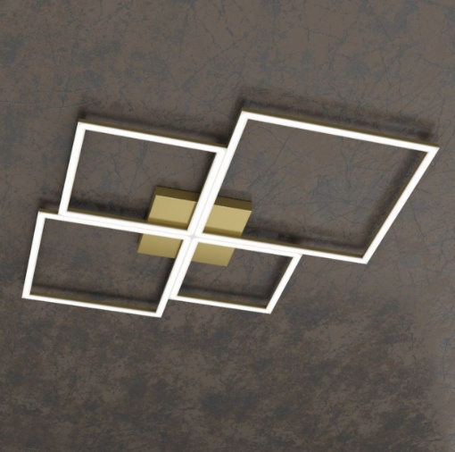 Immagine di Plafoniera Moderna Grande Four Squares Led 120w CCT Top Light