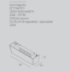 Immagine di Applique Biemissione Lingotto King Led CCT Watt Regolabili CRI90 Top Light