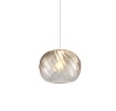 Immagine di Sospensione Vetro Ambra Rigato Delta Top Light