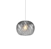 Immagine di Lampada a Sospensione Vetro Rigato Fume Delta Top Light