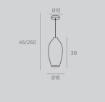 Immagine di Sospensione Bicchiere Vetro Bronzo Per Isola Cucina Top Light Sigma