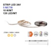 Immagine di Strip Led 24V 5 Metri Per Esterno 18w/m 120Led/m IP68 Intec Light