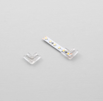 Immagine di Connettore Angolare Per Strip Led da 10mm Luce Continua Intec Light