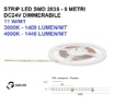 Immagine di Strip Led 24V 5mm da Esterno IP66 Bobina 5mt 11w/mt Dimmerabile Gea