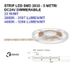 Immagine di Strip Led 24V 10mm 5 Metri 22w/mt Dimmerabile da Esterno IP66 Gea