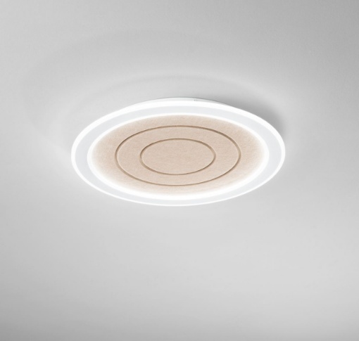 Immagine di Plafoniera Beige Led CCT 40w con Sistema Fonoassorbente Aux Intec