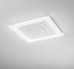 Immagine di Plafoniera Quadrata Pannello Fonoassorbente Grigio Led CCT 40w con Aux Intec