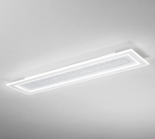 Immagine di Plafoniera LED 120x30 cm 40W CCT 3000K-6500K con Pannello Fonoassorbente Aux Intec