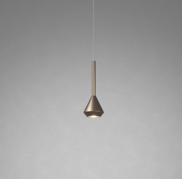 Immagine di Sospensione Penisola Pendente Cono Bronzo GU10 Aygo Top Light