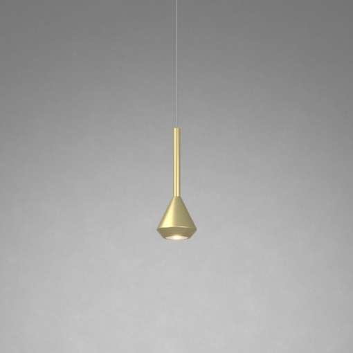 Immagine di Sospensione Moderna Per Penisola Cono Ottone GU10 Aygo Top Light