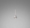 Immagine di Lampada A Sospensione Cono Alluminio Grigio GU10 Aygo Top Light