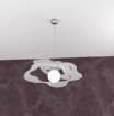 Immagine di Sospensione Moderna Top Light Ripples Metallo 1xe27