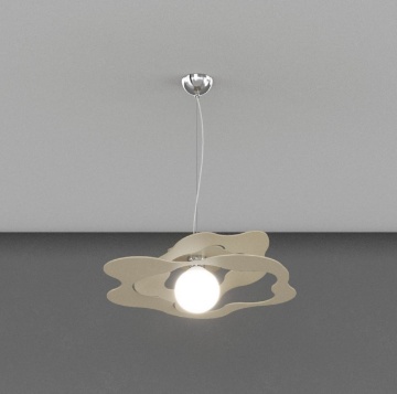 Immagine di Sospensione Moderna Top Light Ripples Metallo 1xe27