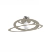 Immagine di Plafoniera Design Cerchi Metallici Moderna Bungee Top Light