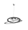 Immagine di Sospensione per Cucina Moderna Design Cerchi Bungee Top Light
