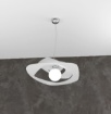 Immagine di Lampadario Per Cucina Moderna 50cm Warped Top Light