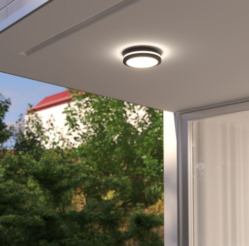 Immagine di Plafoniera Compatta Per Esterno IP54 Top Light Soho 14 cm gx53
