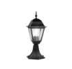 Immagine di Lampioncino Basso Da Giardino 39 cm Classico Roma Paletto Nero Intec Light