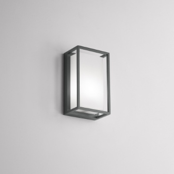 Immagine di Applique da esterno IP65 rettangolare Antracite Led E27 Lanx Isyluce