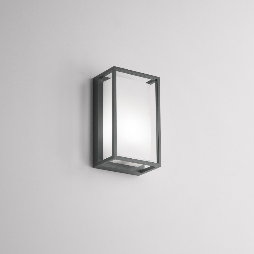 Immagine di Applique da esterno IP65 rettangolare Antracite Led E27 Lanx Isyluce