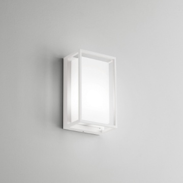 Immagine di Applique Esterna Squadrata IP65 Lanx Bianco Isyluce