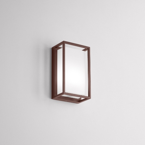 Immagine di Applique Moderna da Esterno IP65 Corten Lanx Isyluce